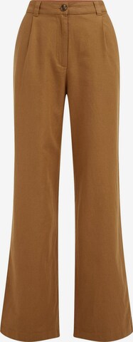 Loosefit Pantalon à pince WE Fashion en marron : devant