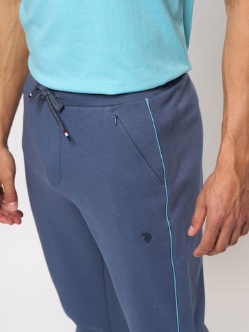Effilé Pantalon 'Tano' U.S. POLO ASSN. en bleu