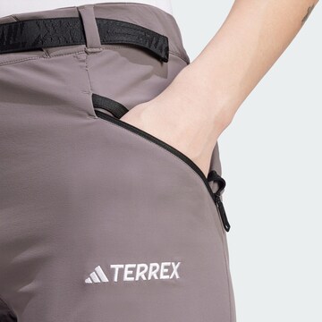 ADIDAS TERREX Regular Outdoor Pants 'Xperior' in Brown