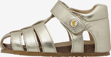 Falcotto Sandalen 'ALBY' in Goud: voorkant