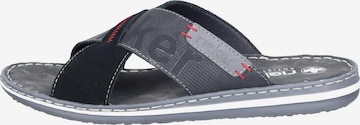 Rieker Pantolette 'Basic' in Schwarz: Vorderseite