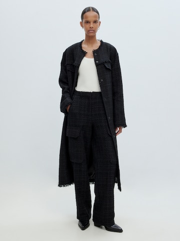 EDITED Between-seasons coat 'Thalisa' in Black: front