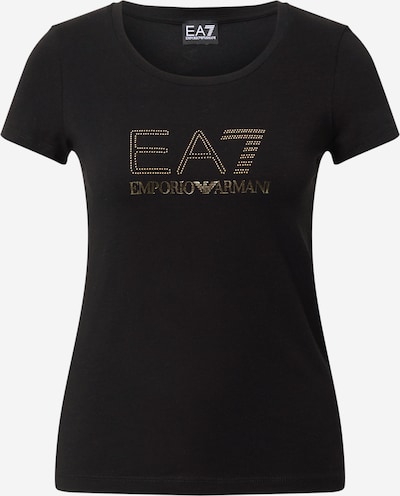 EA7 Emporio Armani T-Shirt in gold / schwarz, Produktansicht