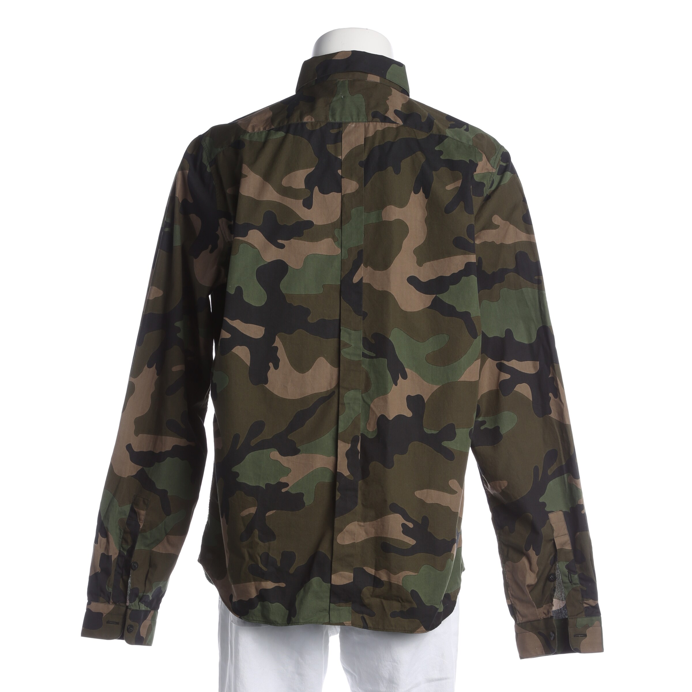 VALENTINO Button Up Shirt in XS in Green