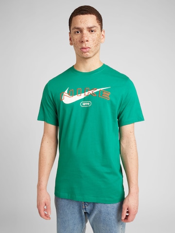 T-Shirt 'Club' Nike Sportswear en vert : devant