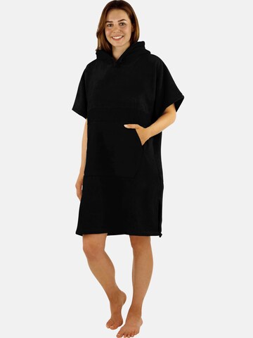 normani Badeponcho in Schwarz