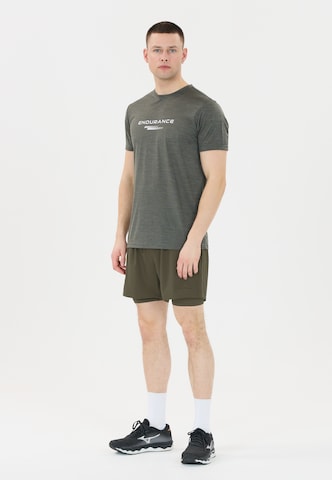 ENDURANCE Regular Sportshorts 'Kros' in Grün