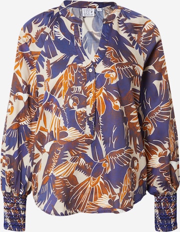 Emily Van Den Bergh Blouse in Blauw: voorkant