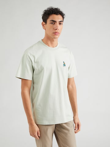 Tricou 'What The Duck' de la Iriedaily pe verde: față