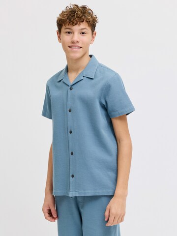 Jack & Jones Junior Comfort Fit Πουκάμισο 'JJGLOBAL' σε μπλε: μπροστά