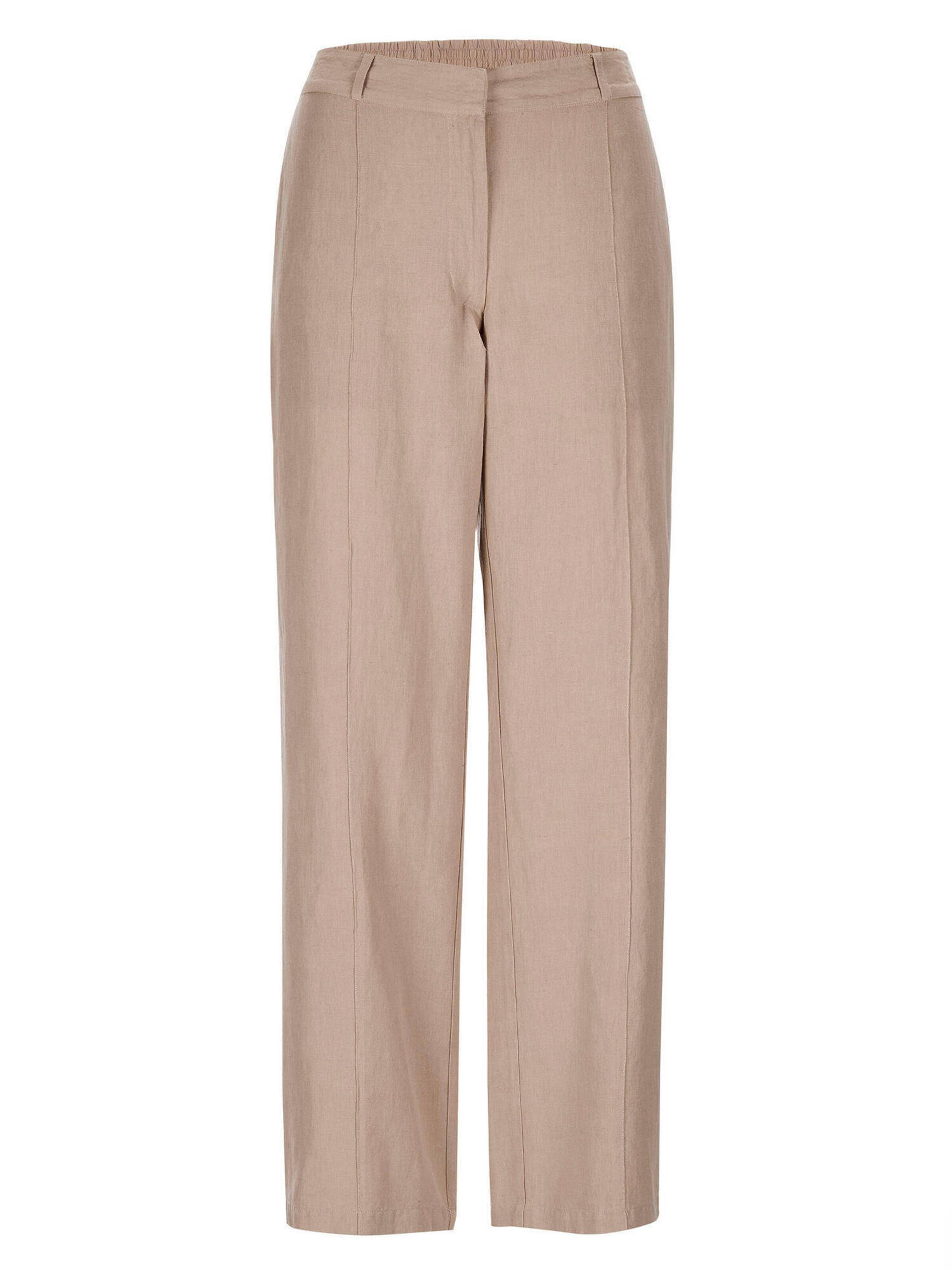 Goldner Wide Leg Hose 'Vera' in Beige: Vorderseite
