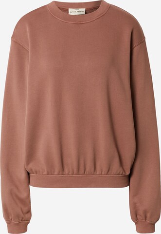 Sweat-shirt 'Haven' A LOT LESS en marron : devant