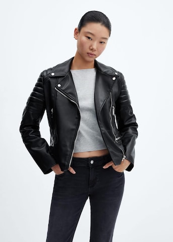 Veste mi-saison 'Rosie' MANGO en noir : devant