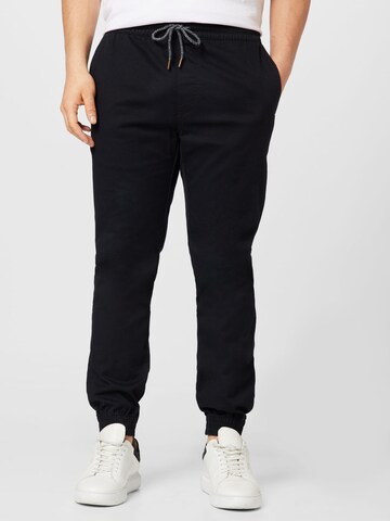 Volcom Tapered Broek 'Fickin' in Zwart: voorkant