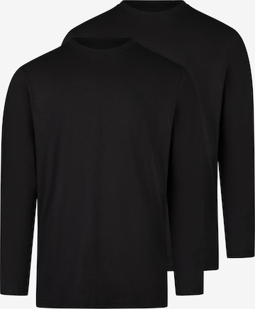 Ragman Shirt 'Basic' in Schwarz: Vorderseite