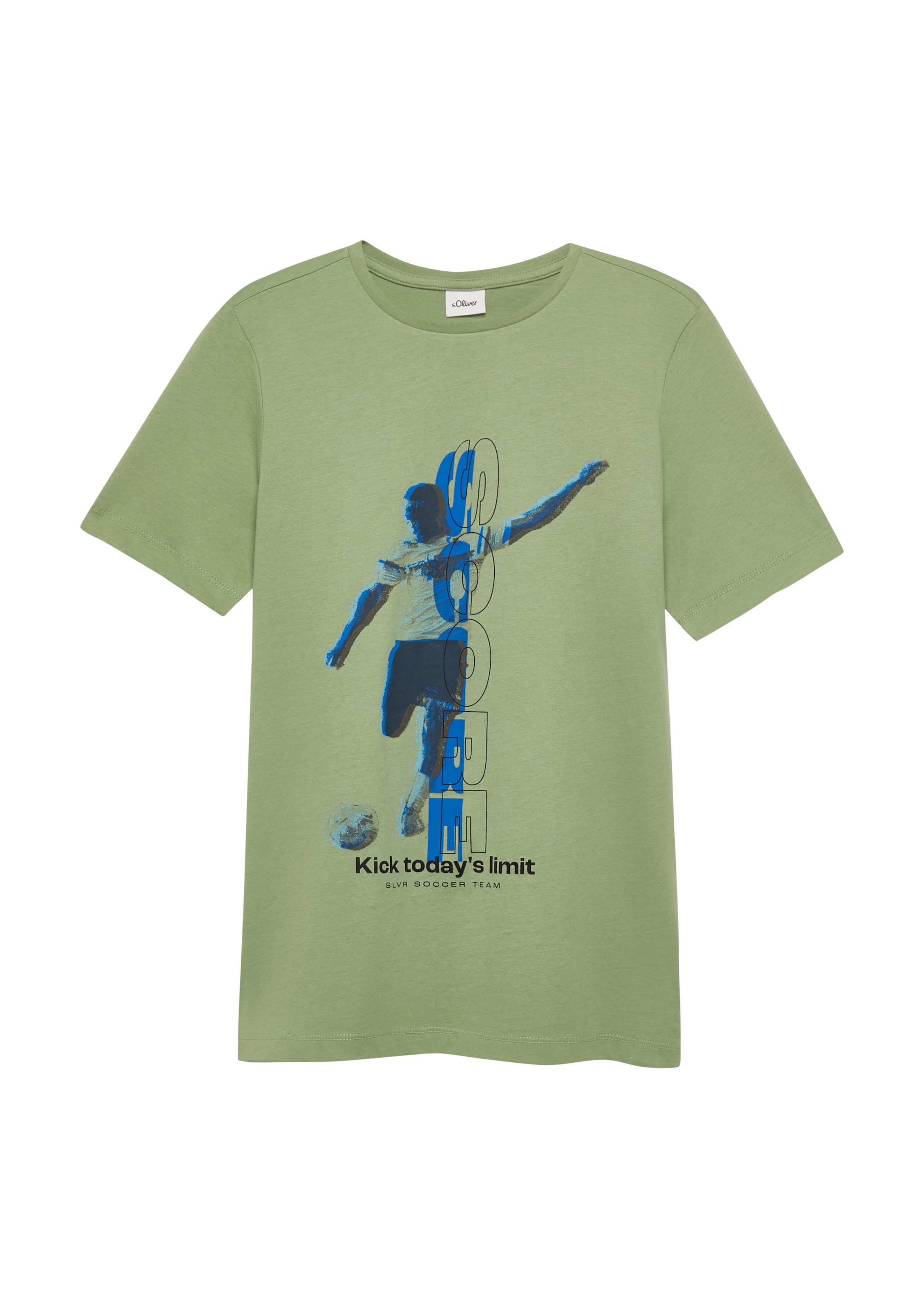 s.Oliver T-Shirt en 134-140 en vert, Vue avec produit