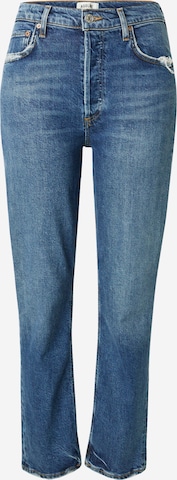 Regular Jeans 'Riley' de la AGOLDE pe albastru: față