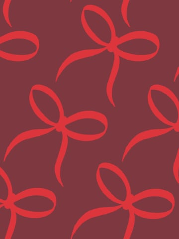 BRUNCHIES® Haarschmuck 'Bordeaux Bow'‌‌ in Rot