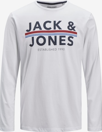 JACK & JONES Тениска 'Ron' в бяло: отпред