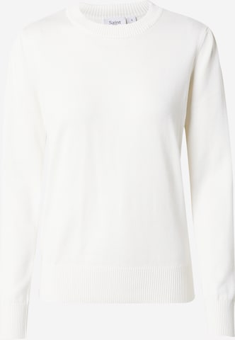Pullover 'Mila' di SAINT TROPEZ in bianco: frontale