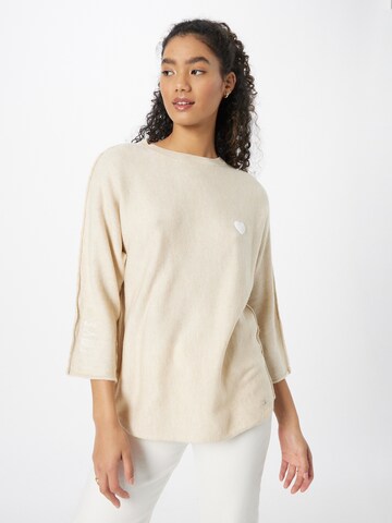 Key Largo T-shirt 'TENDER' i beige: framsida