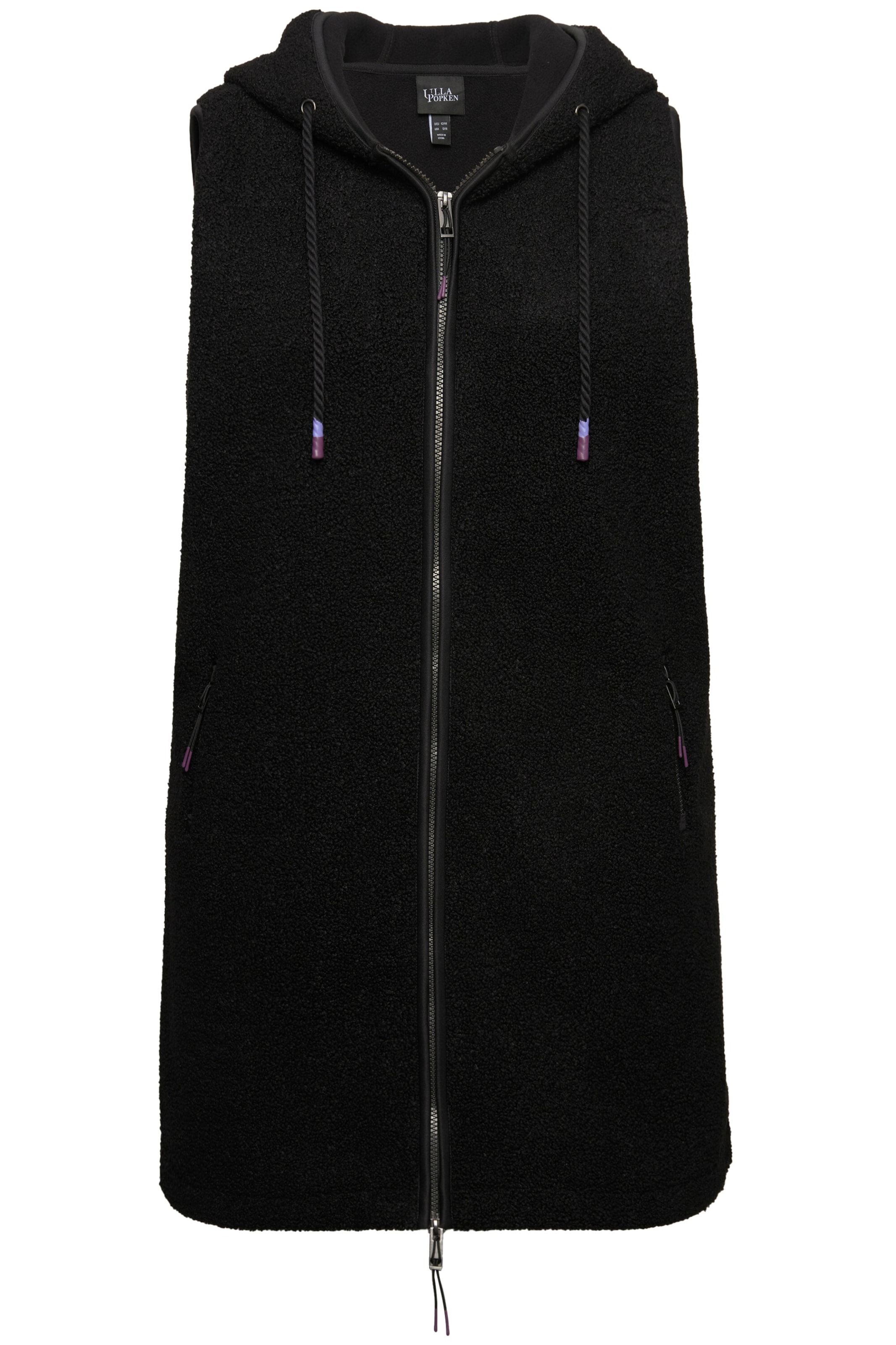 Ulla Popken Weste in Schwarz: Vorderseite
