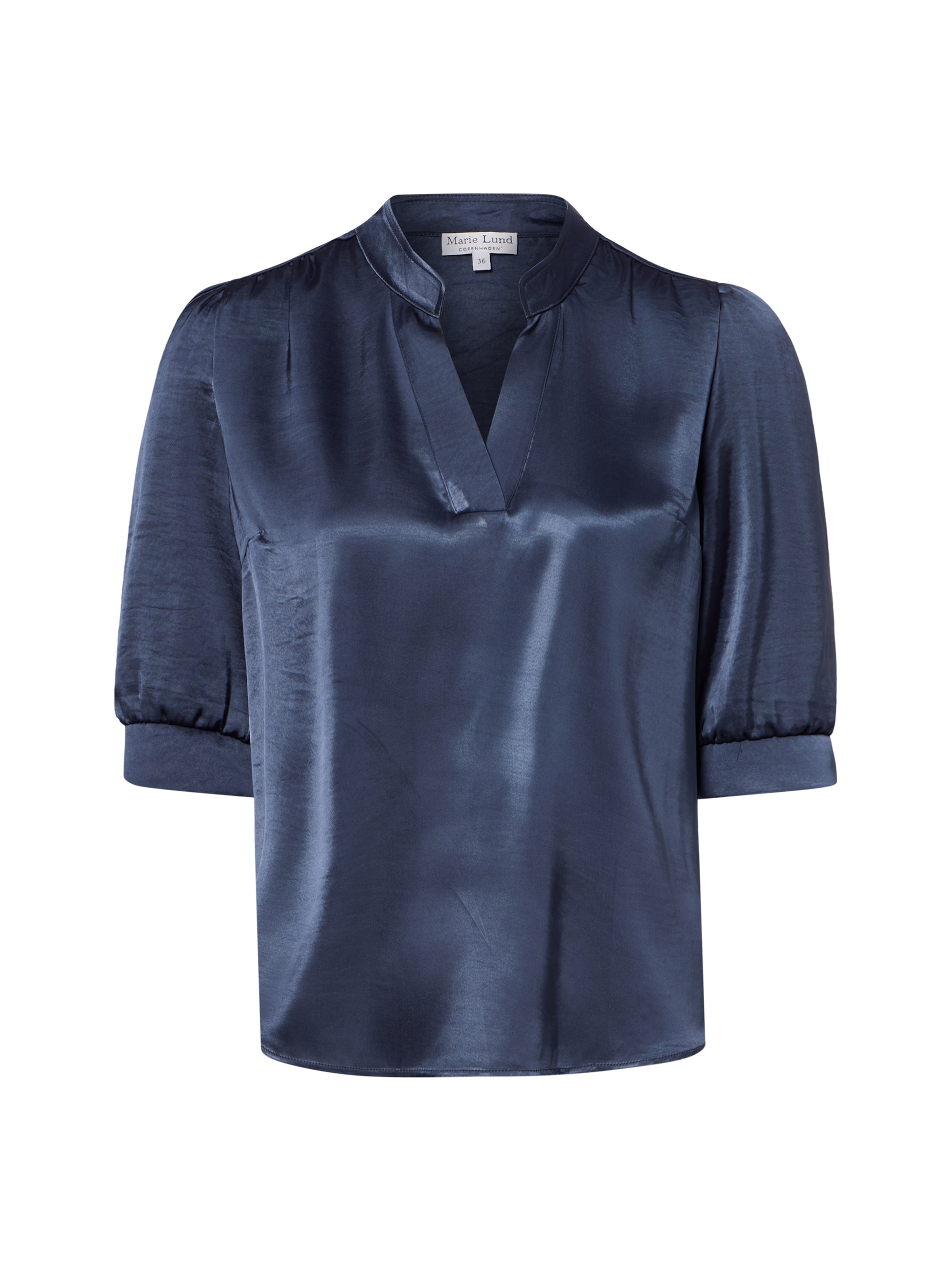 Marie Lund Blouse in Blauw: voorkant