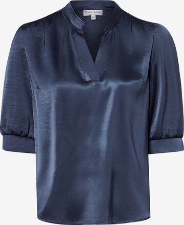 Marie Lund Blouse in Blue: front