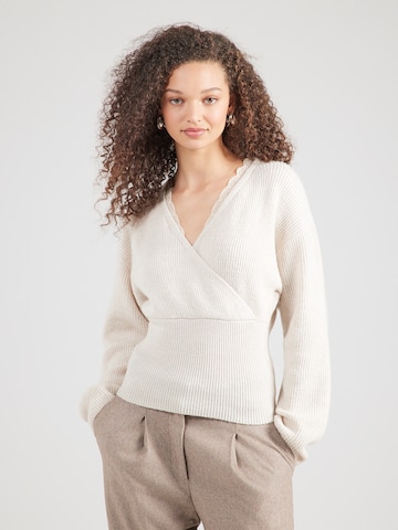 ABOUT YOU Sweter 'Reign' w kolorze biały: przód