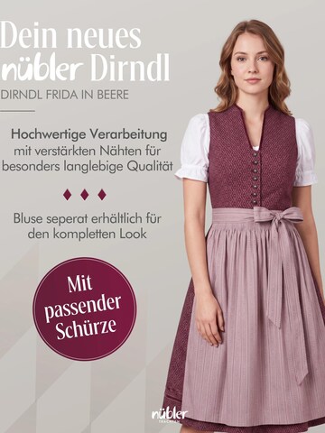 Trachtenhof Nübler Dirndl 'Dirndl Midi Frieda' in Purple