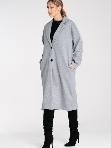 Figl Between-Seasons Coat 'M1111' in Grey