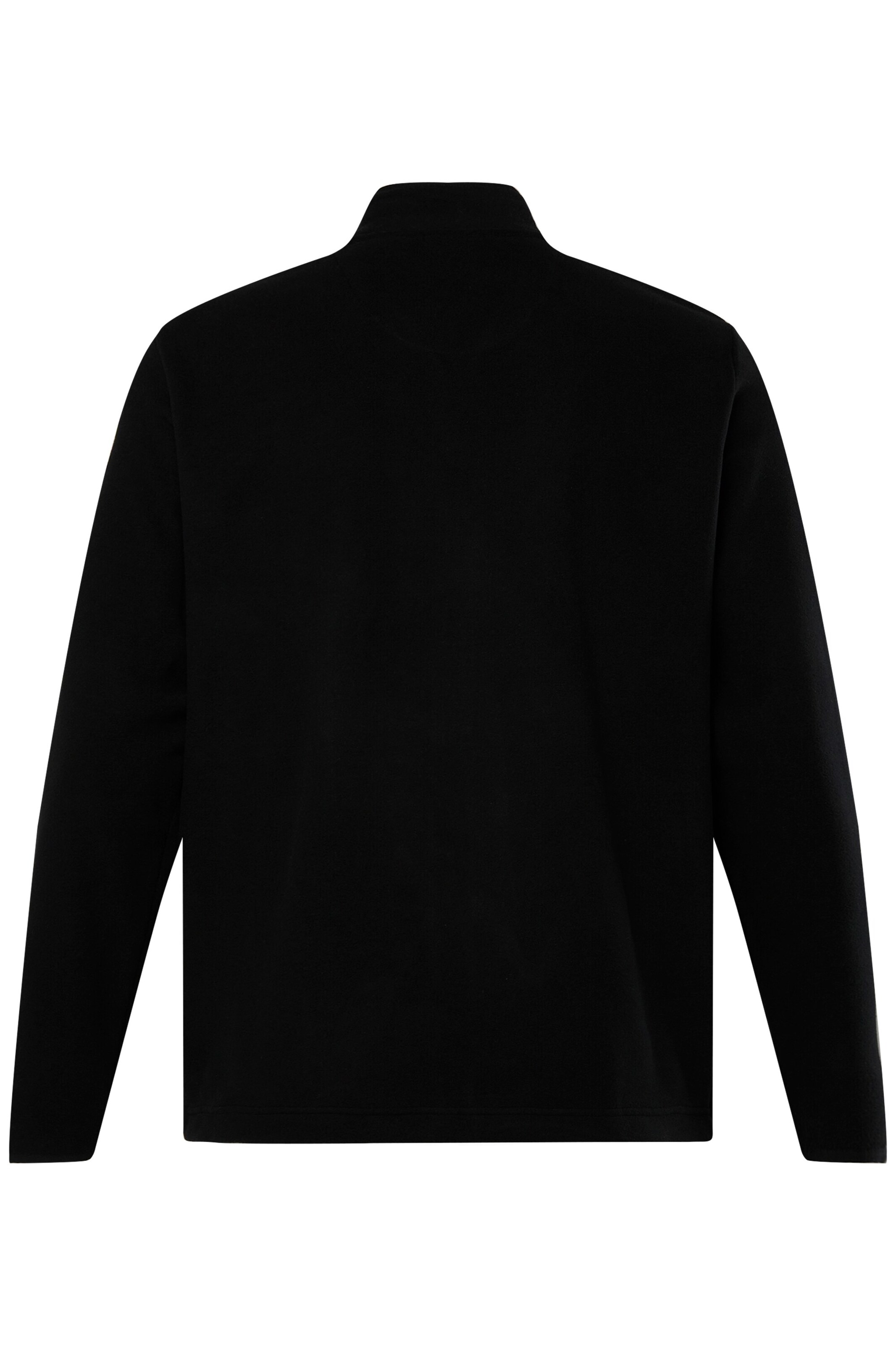 Men Plus Fleece jas in Zwart