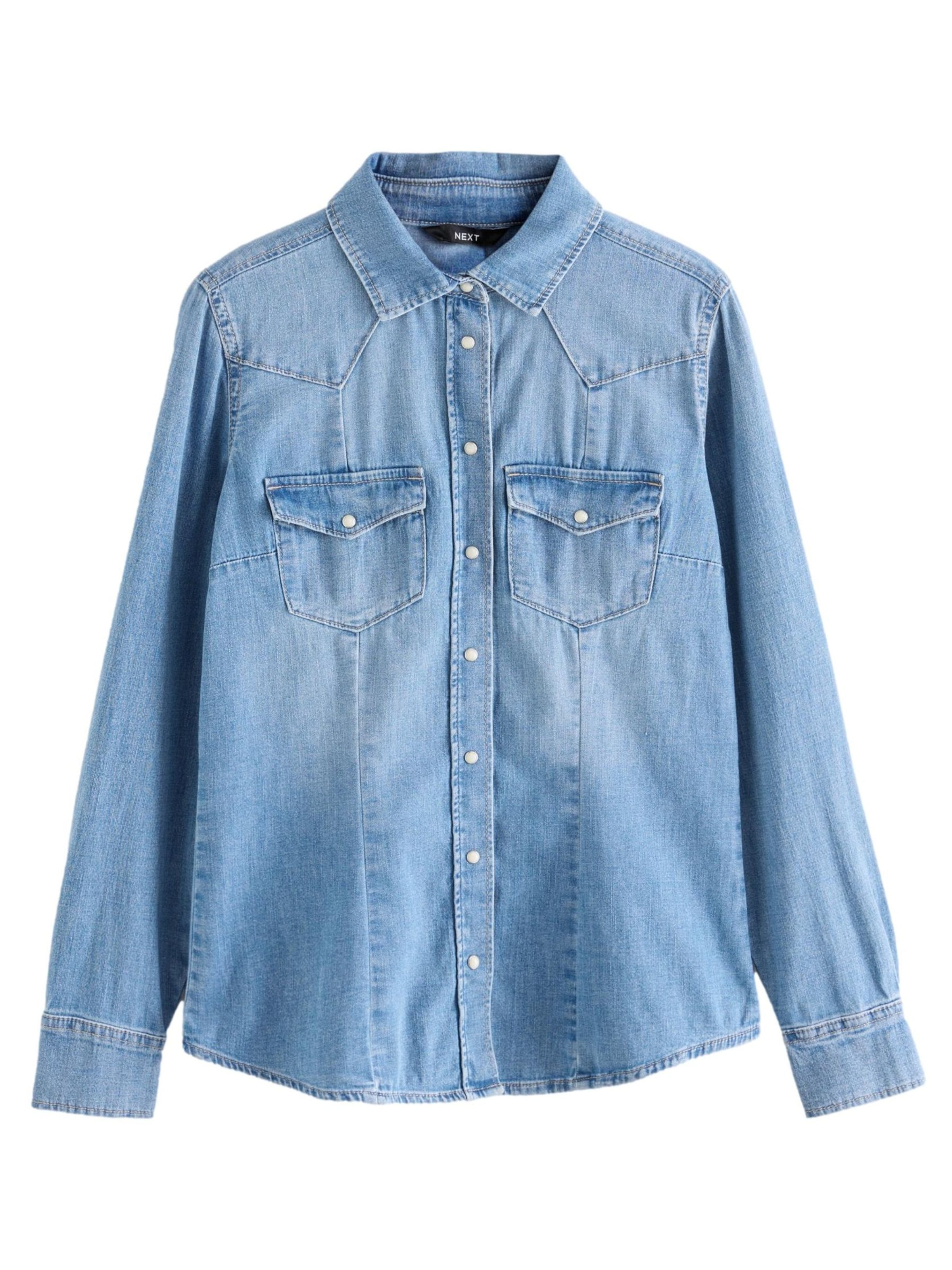 Next Bluse in Blau: Vorderseite