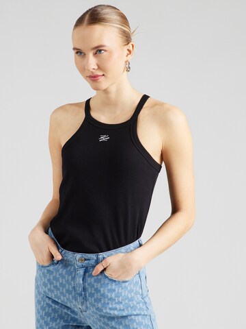 Karl Lagerfeld Top in Schwarz: Vorderseite