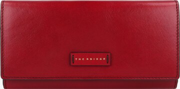 The Bridge Wallet in Red: front