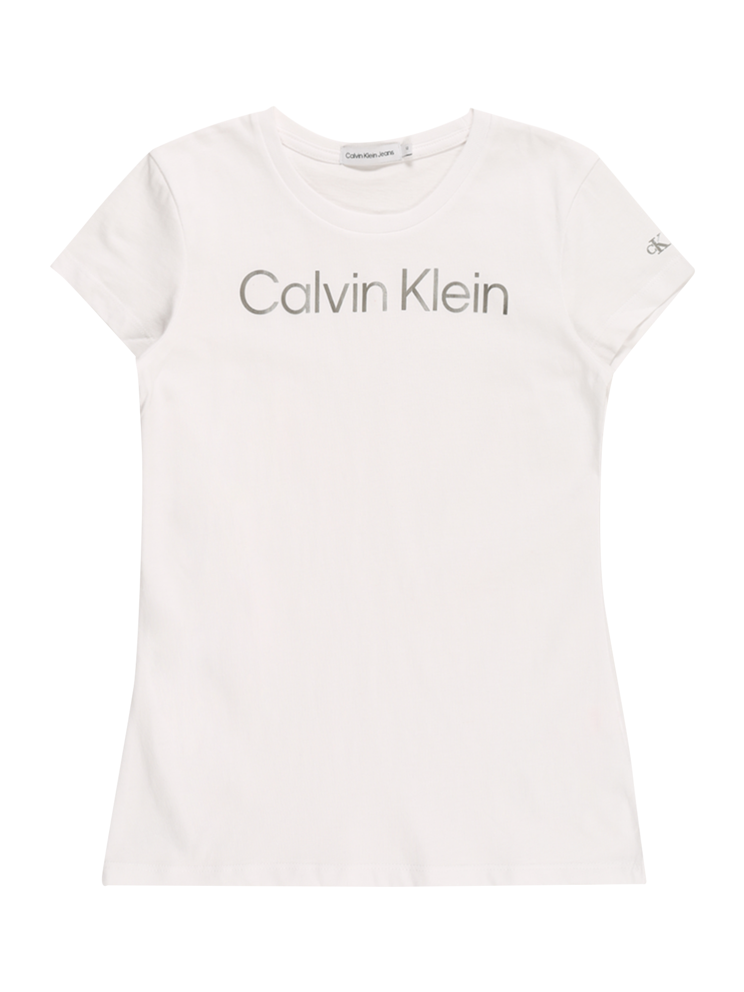 Bimba Bambini Calvin Klein Jeans Maglietta in Bianco 
