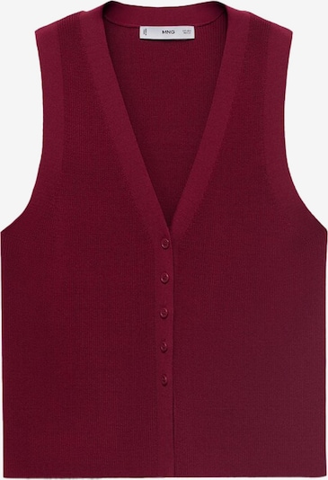MANGO Pletená vesta 'SESETA' - tmavě červená, Produkt