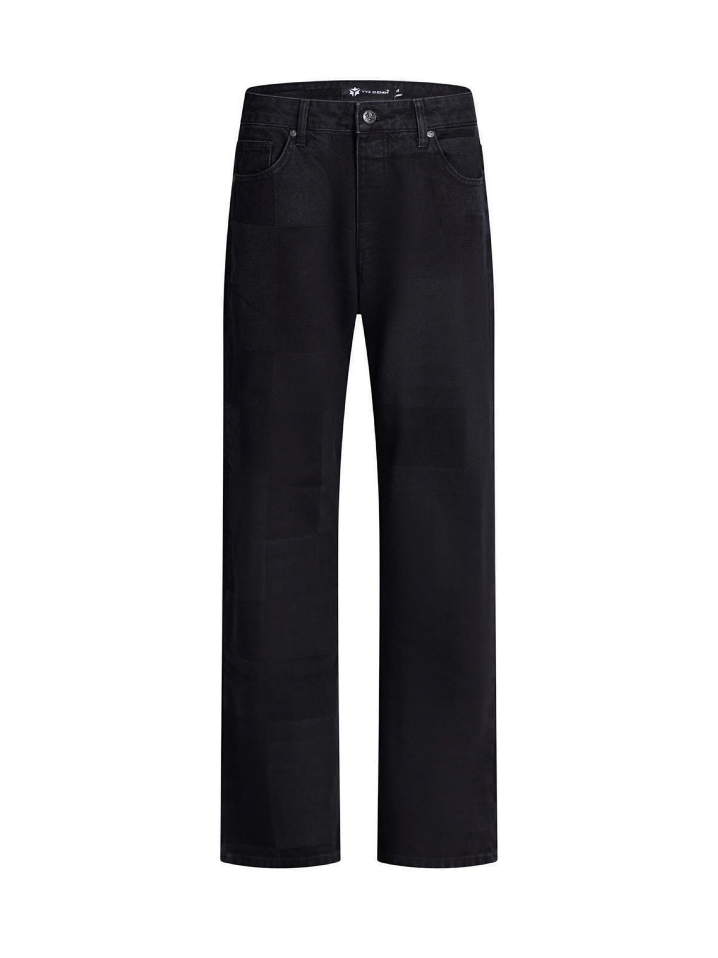 YVZ Denim Baggy Jeans 'Saturn' in Black: front