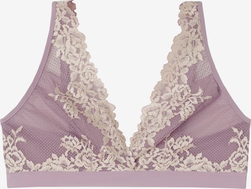 INTIMISSIMI Triangle Bra 'Pretty Flowers' in Purple: front
