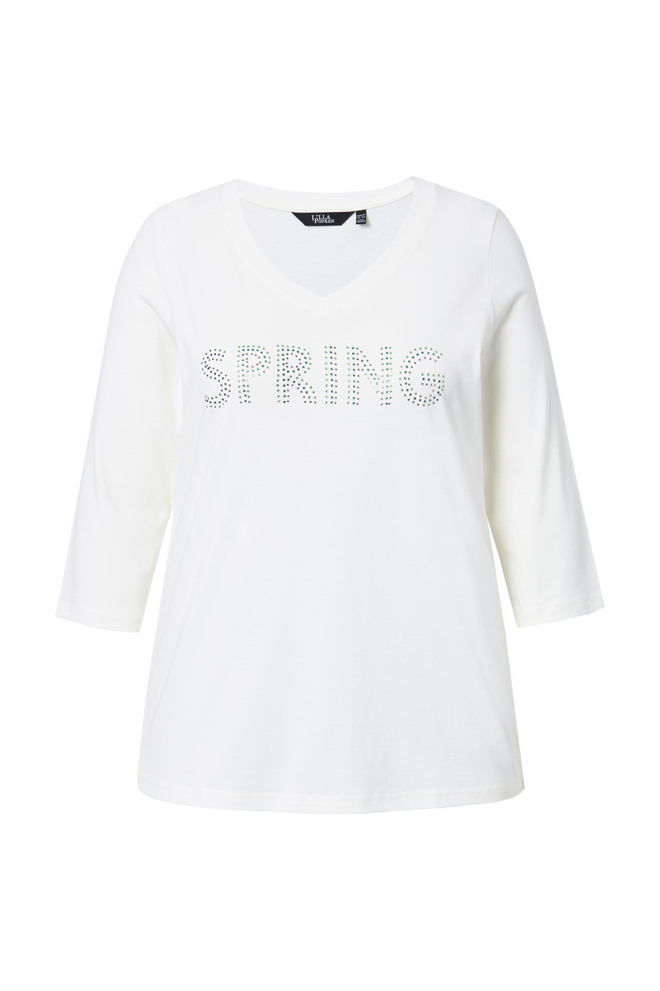 Ulla Popken Shirt in Wit: voorkant