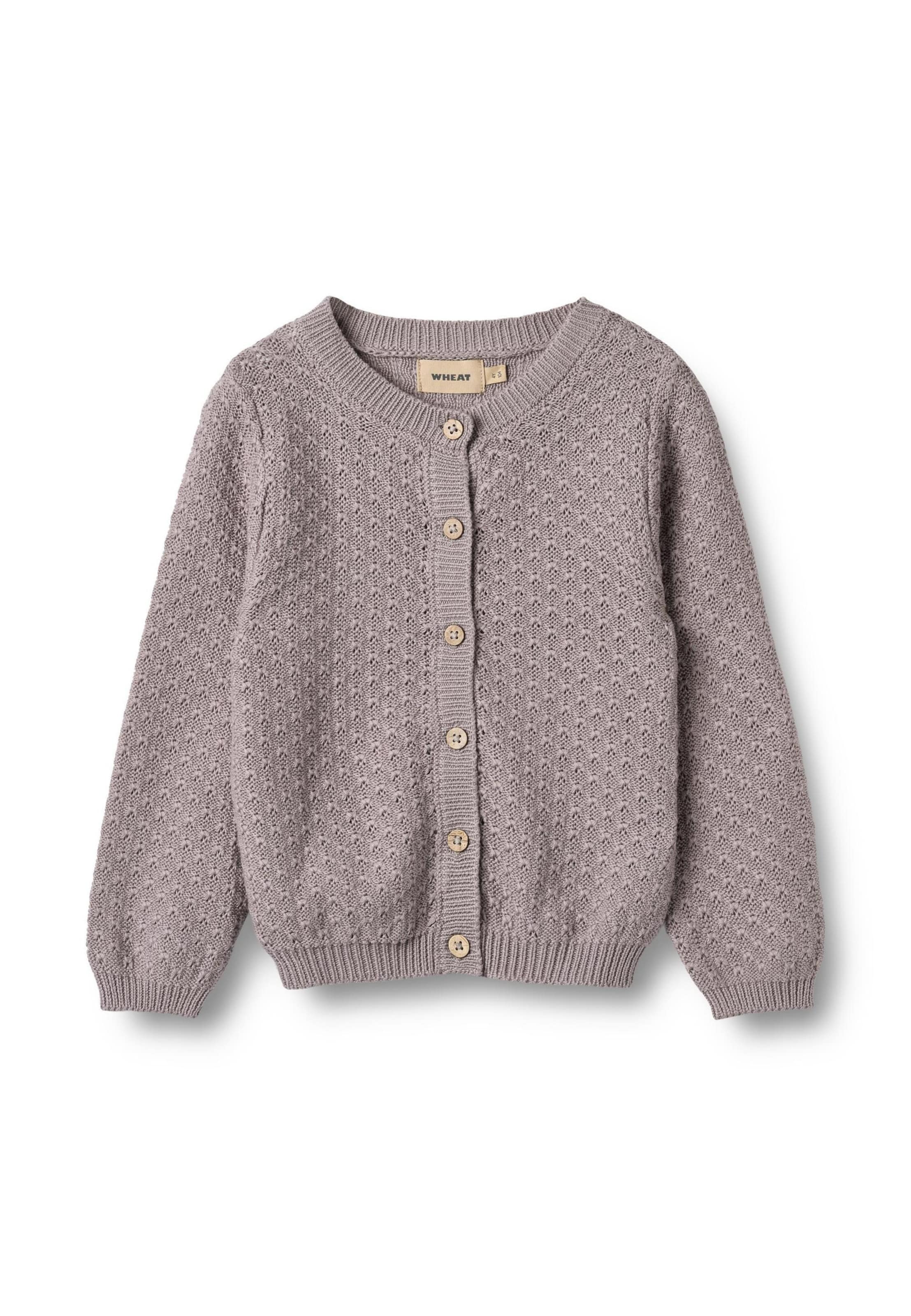 WHEAT Gebreid vest 'Magnella' in Lila: voorkant