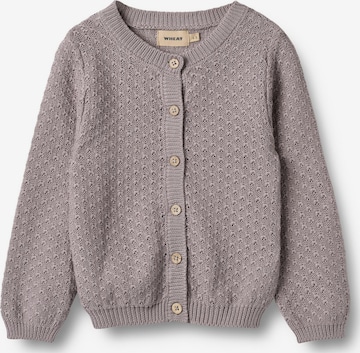 Cardigan 'Magnella' WHEAT en violet : devant