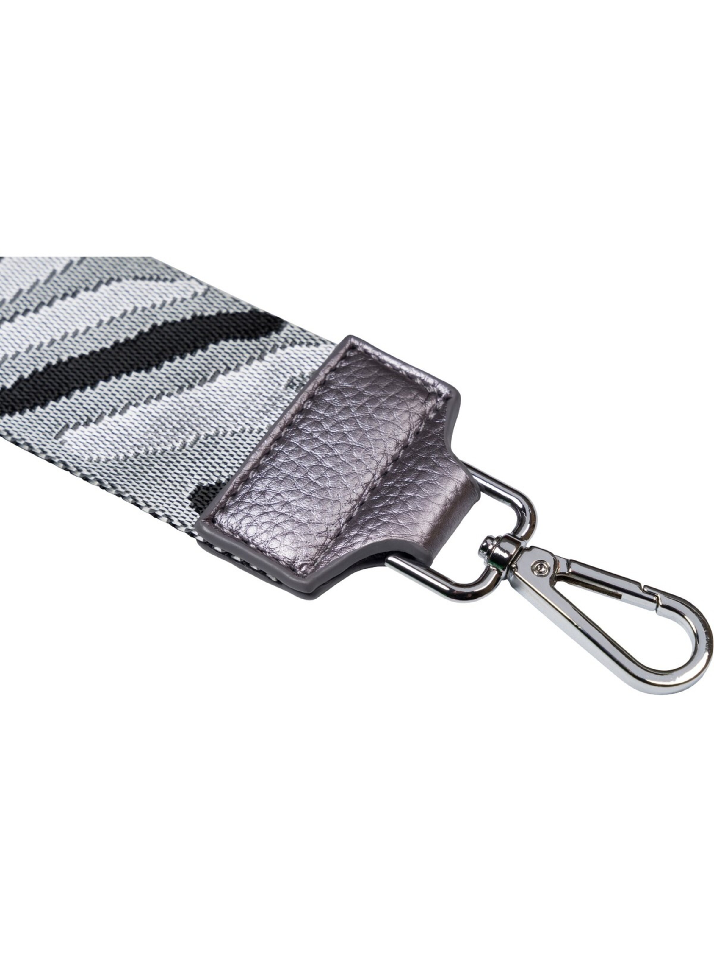 styleBREAKER Taschenzubehör 'Breiter Wechsel Taschengurt Zebra'‌ in Grau