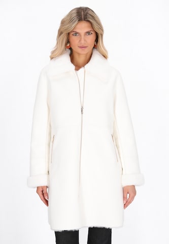 Manteau d’hiver usha FESTIVAL en blanc : devant
