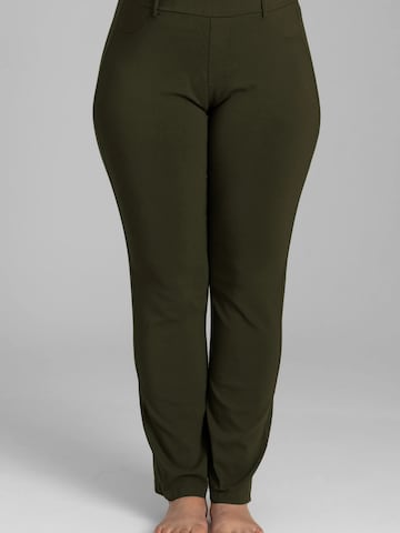 SANDGAARD Tapered Pants 'Copenhagen' in Green: front