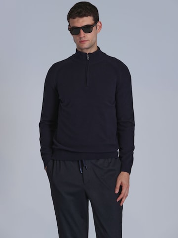 Lufian Pullover STAVAN in Blau: Vorderseite