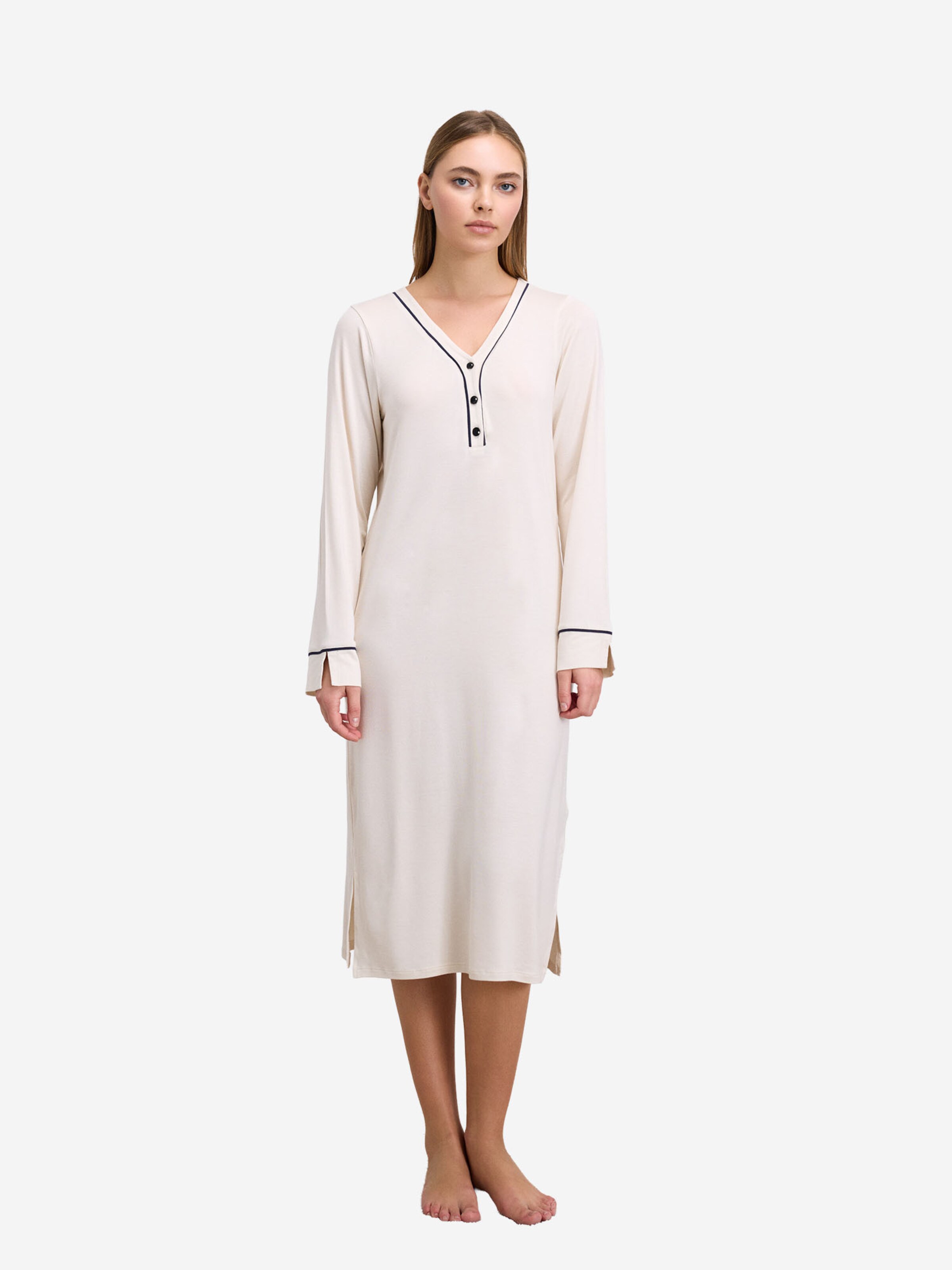 Goldenbay - Camiseta de noche ' Oleander ' en blanco: frente