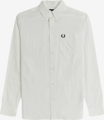 Coupe regular Chemise Fred Perry en blanc : devant