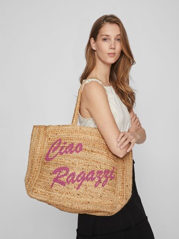 VILA Beach bag in Brown