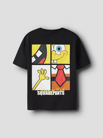 T-Shirt 'SpongeBob' NAME IT en noir